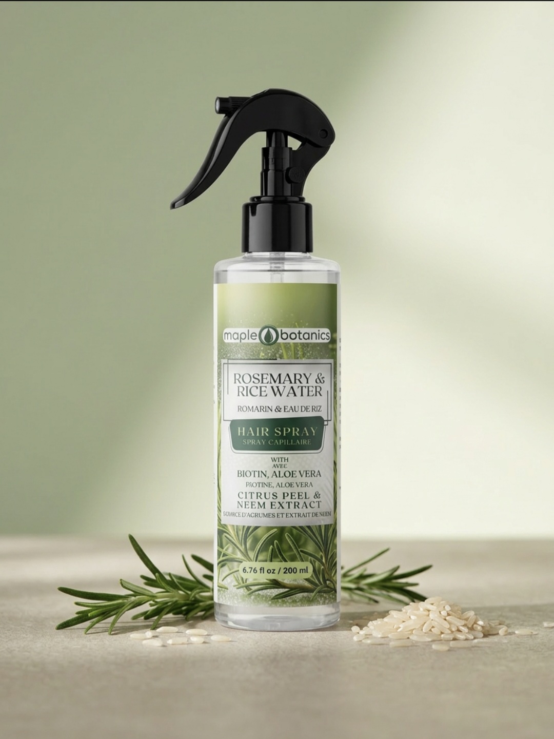 Maple Botanics Rosemary & Rice Water Hair Spray